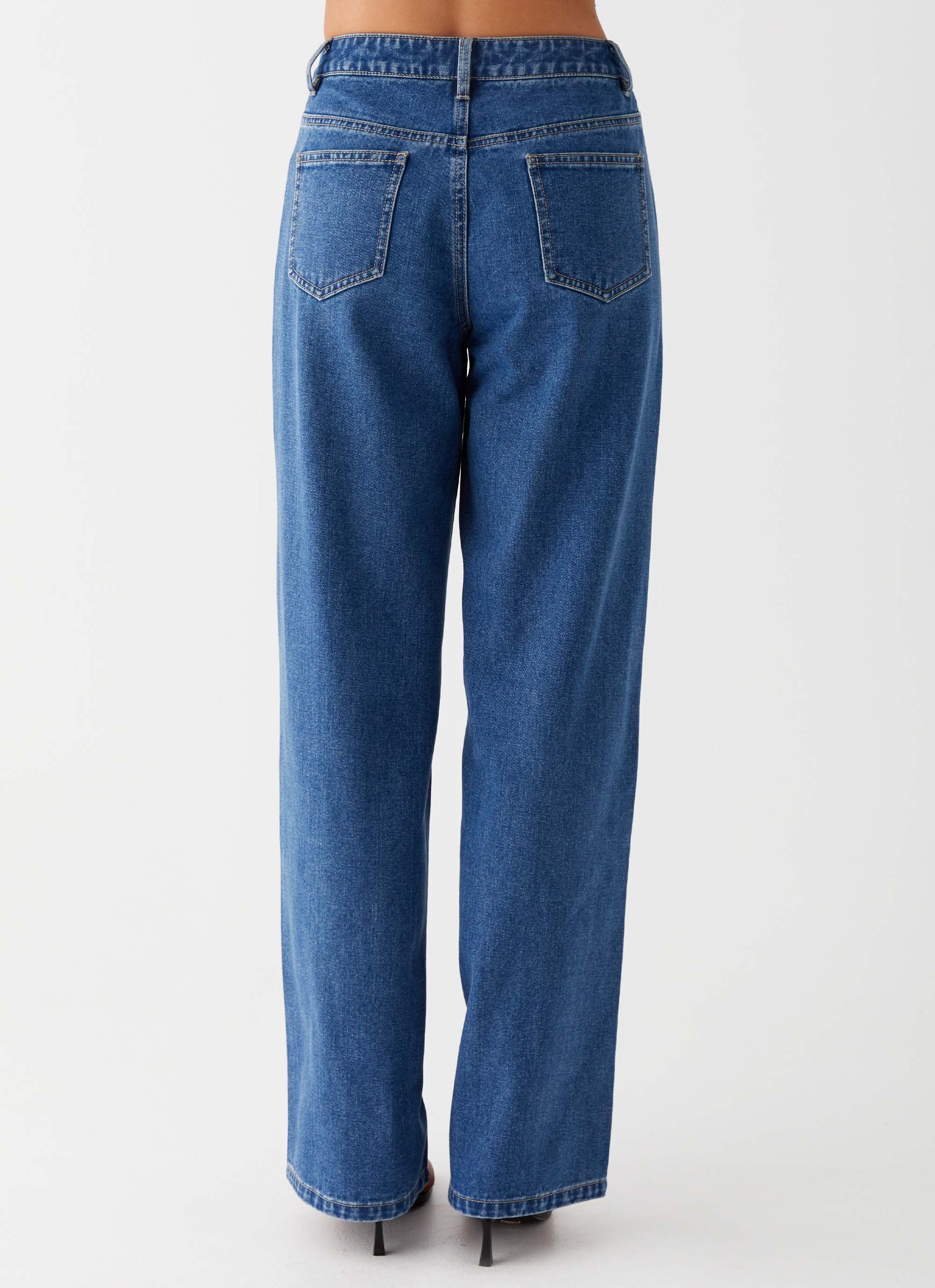 Keanna Low Rise Jeans - Indigo