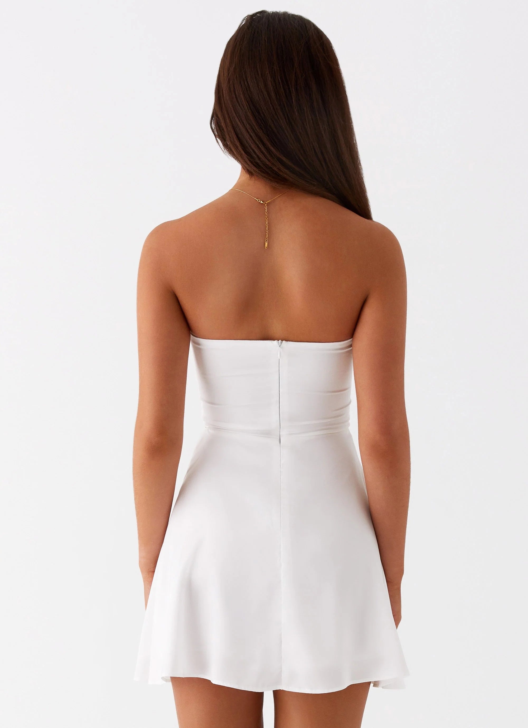 Taga Twist Mini Dress - White