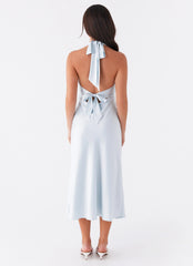 Heavy Hearted Midi Dress - Blue