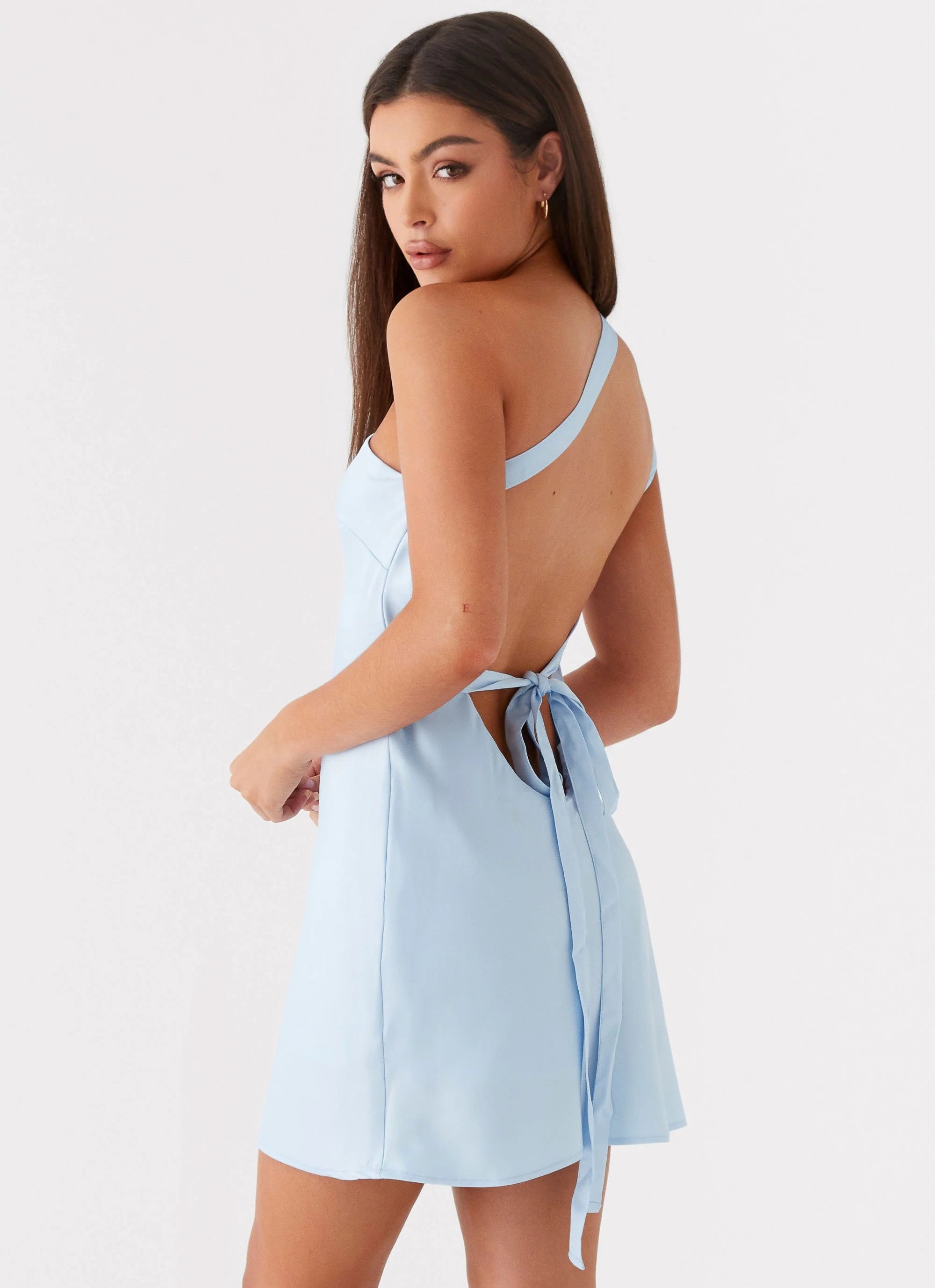 Lights Out Mini Dress - Blue