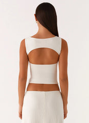 Lagoon Cut Out Top - Ivory