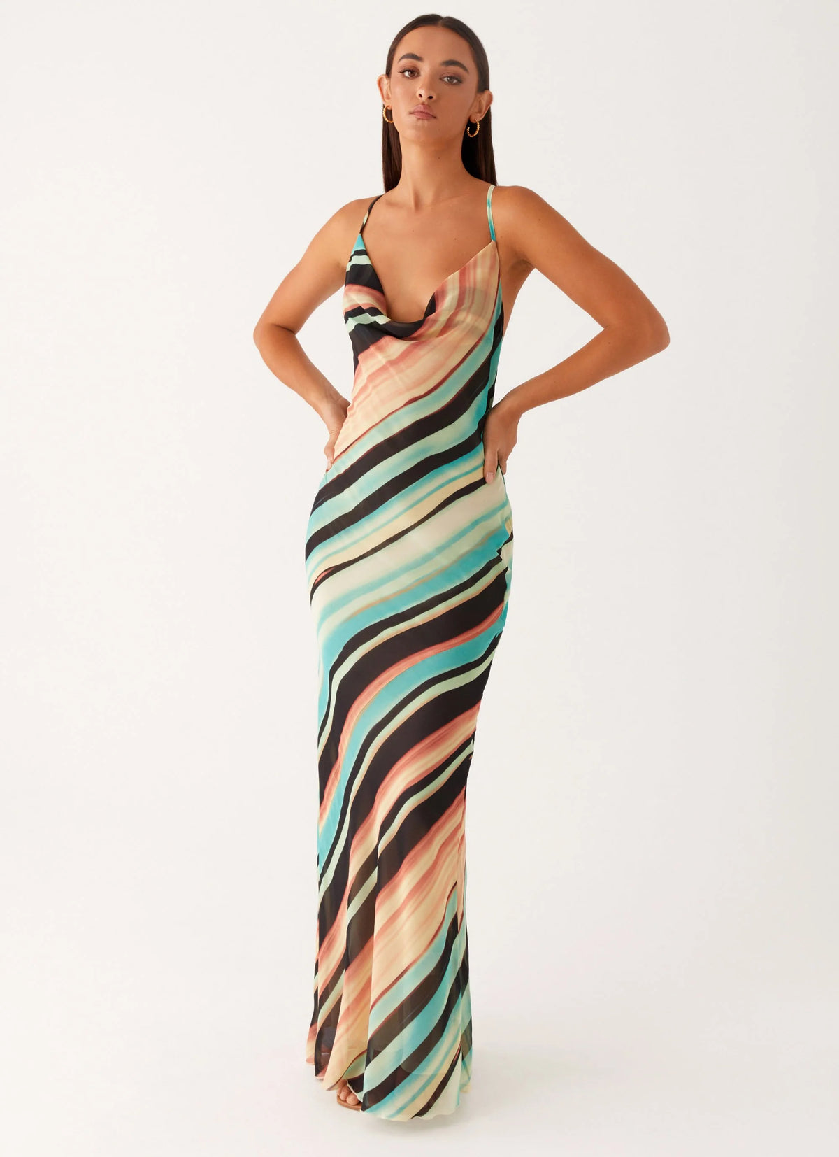 Never Knew Maxi Dress - Stripe