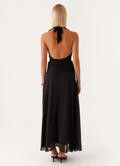 What You Need Frill Maxi Dress - Black