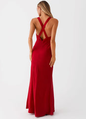 Slyvia Maxi Dress - Red