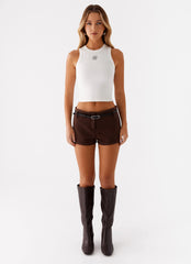 Curfew Micro Short - Chocolate