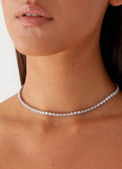 Dulcie Choker Necklace - Silver