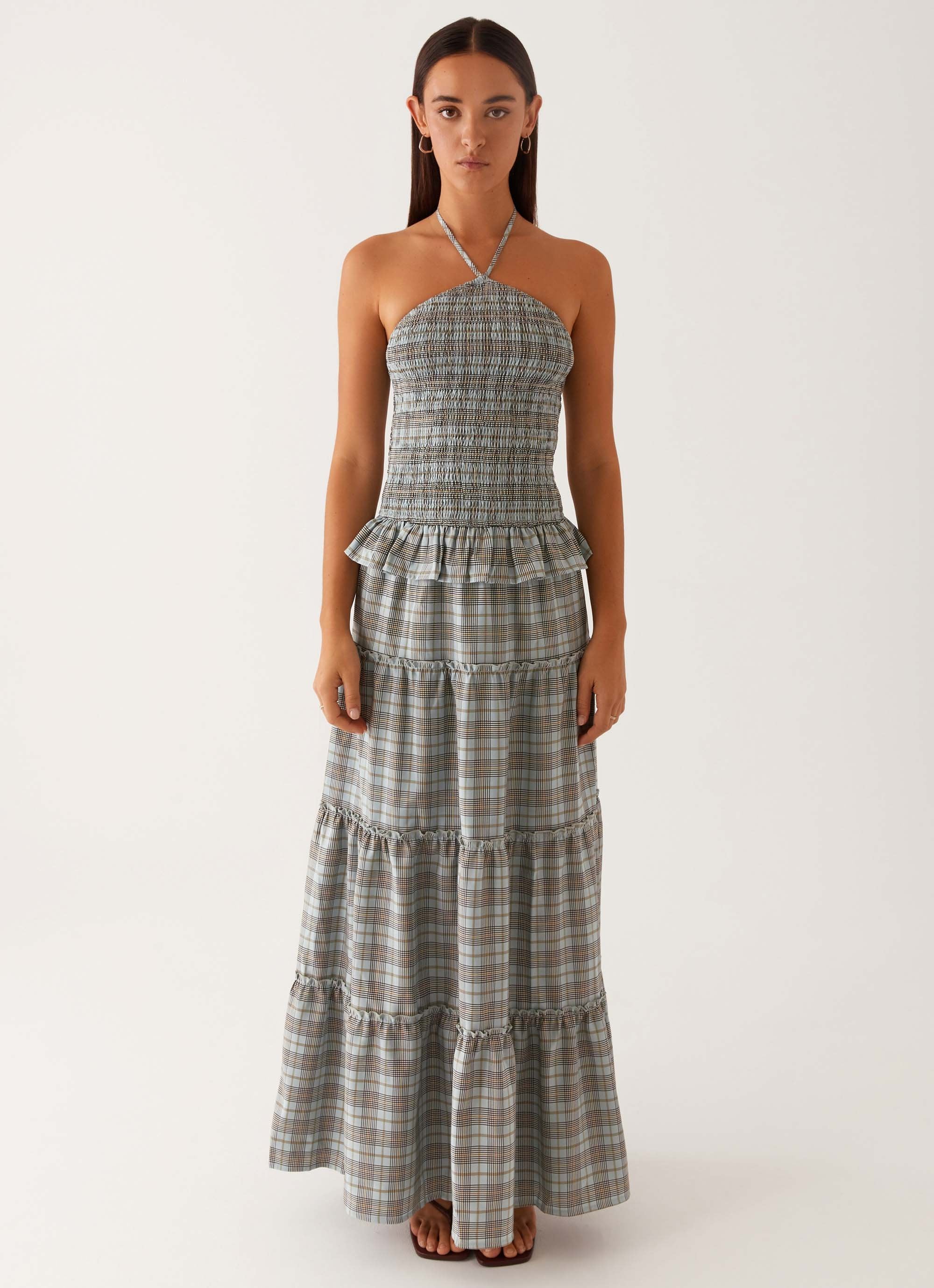 Picture This Maxi Dress - Check