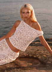 Ibiza Crochet Top - Ivory