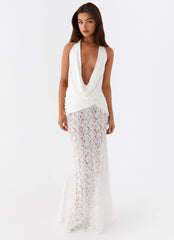 Kita Textured Maxi Dress - White