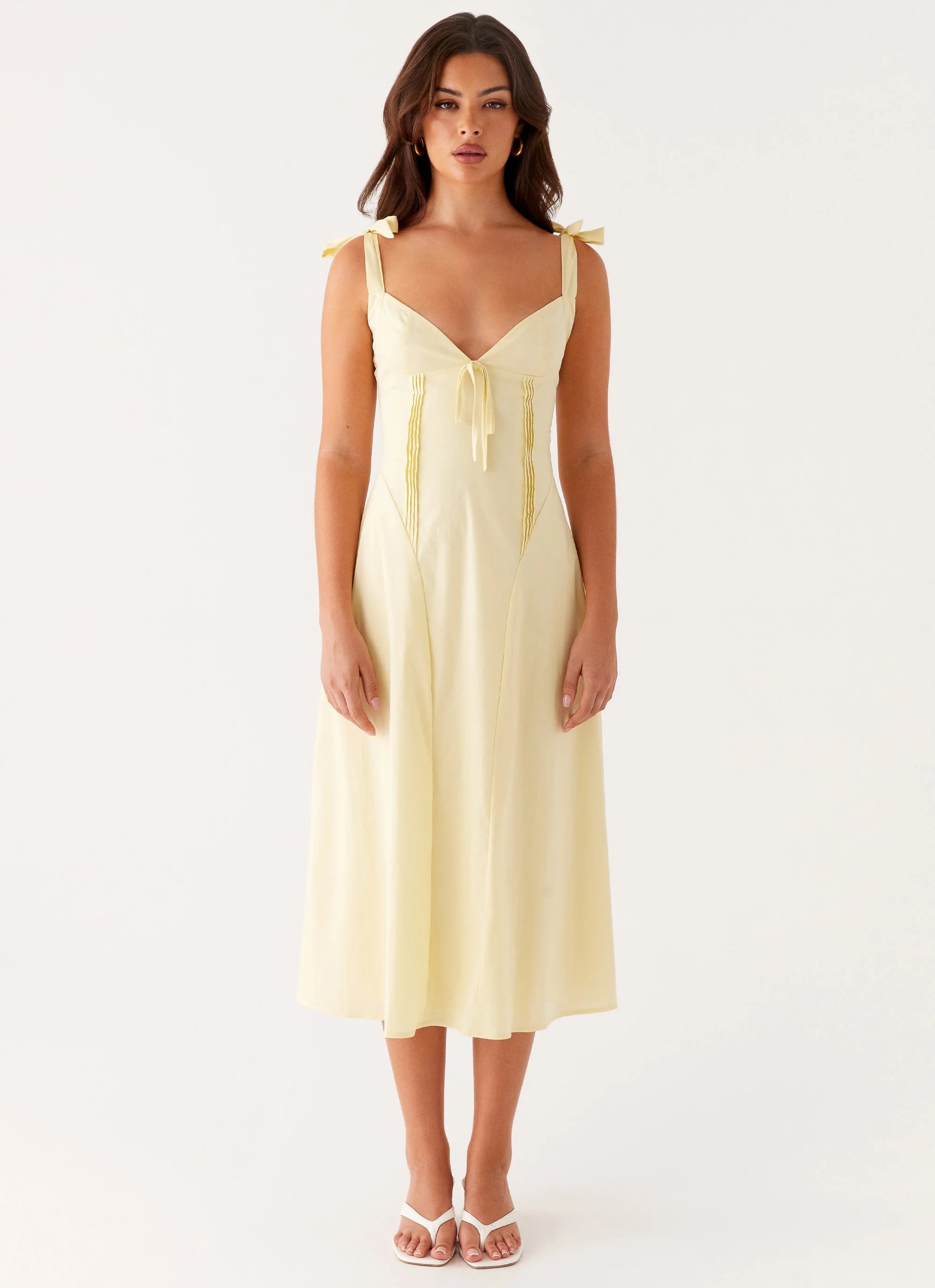 Adela Midi Dress - Yellow