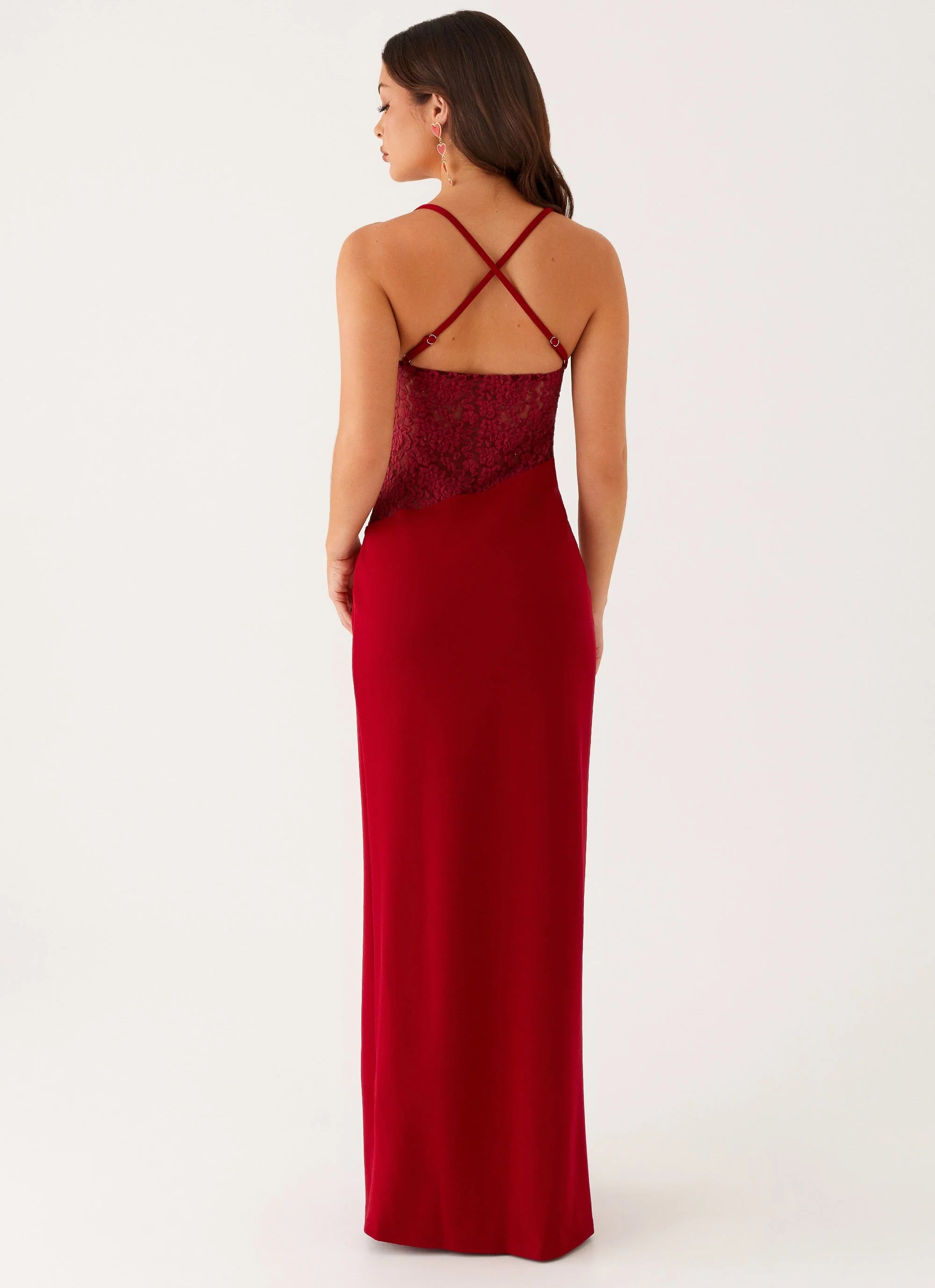 Heartbreaker Maxi Dress - Deep Red