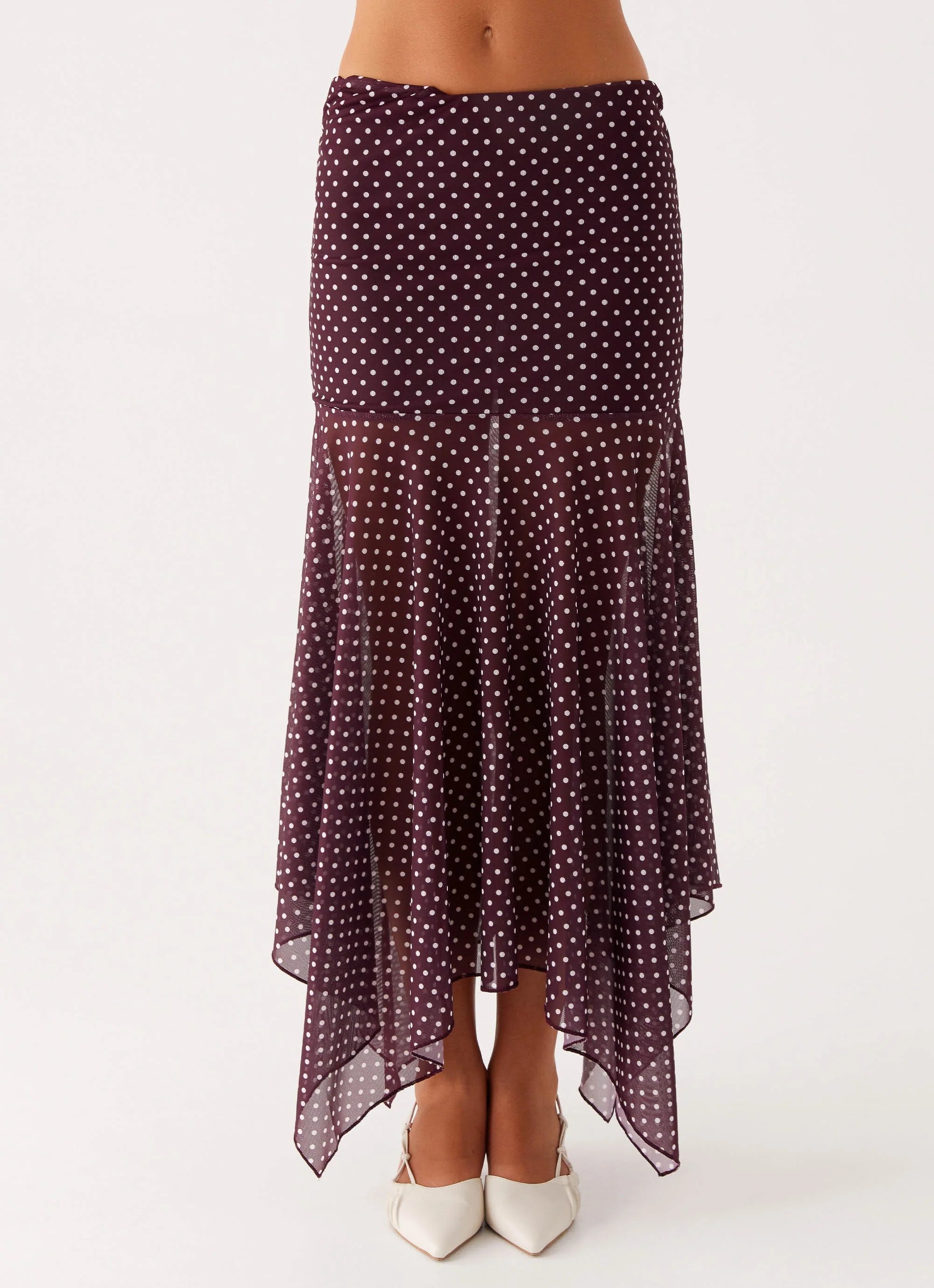 Buffy Maxi Skirt - Burgundy