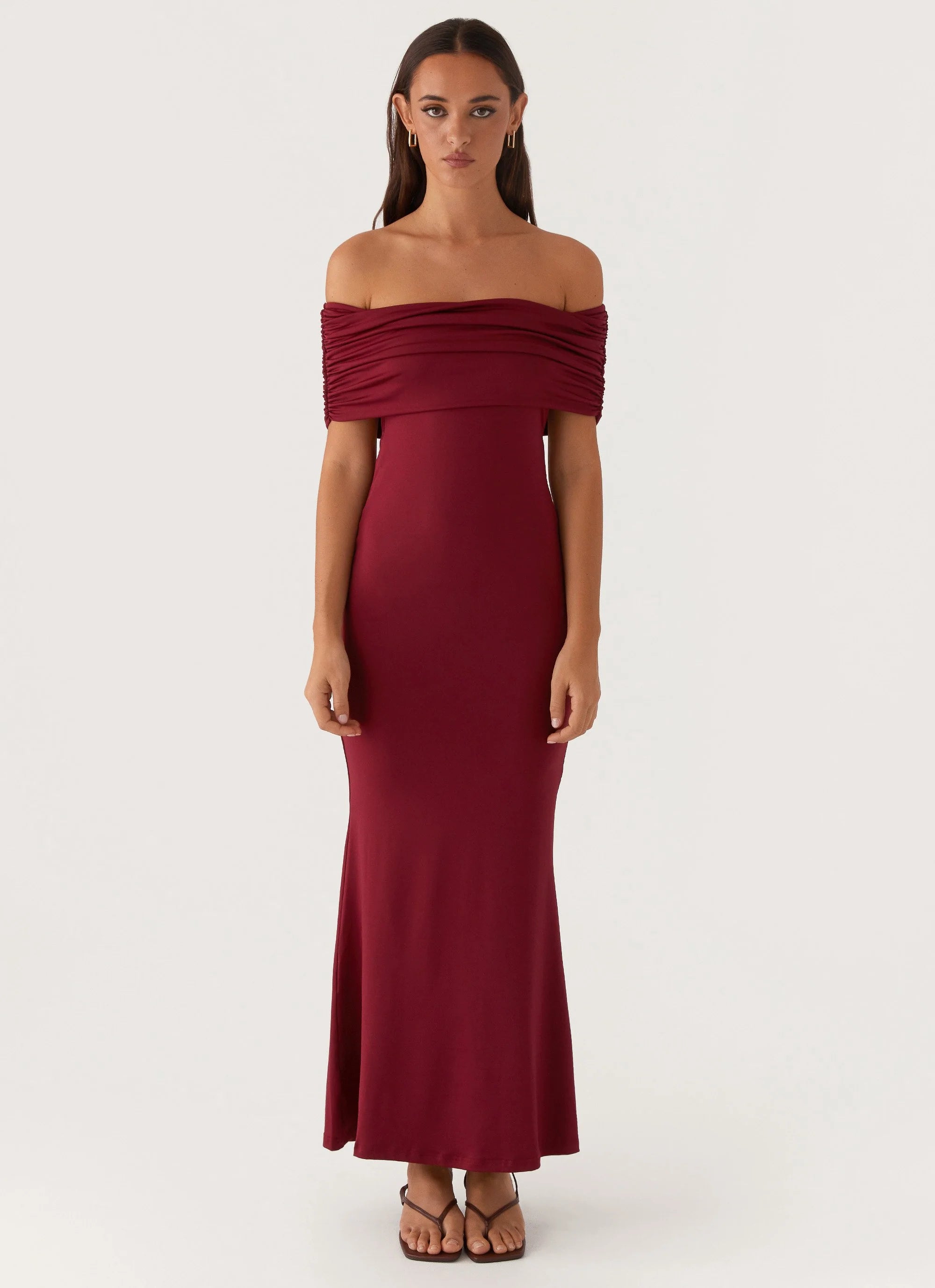 Maude Maxi Dress - Maroon