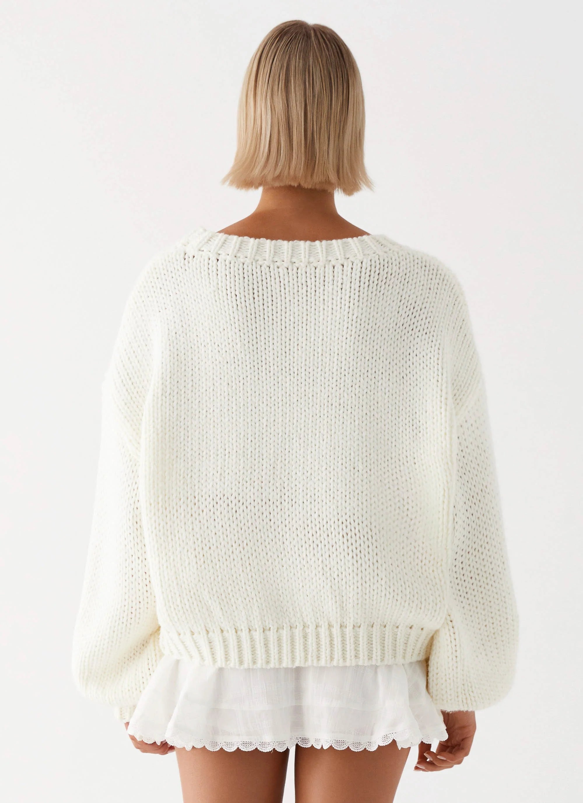 Costella Knit Sweater - Ivory