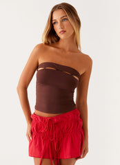 Fia Tube Top - Chocolate