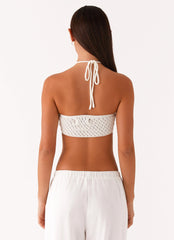 Palmilla Crochet Top - White