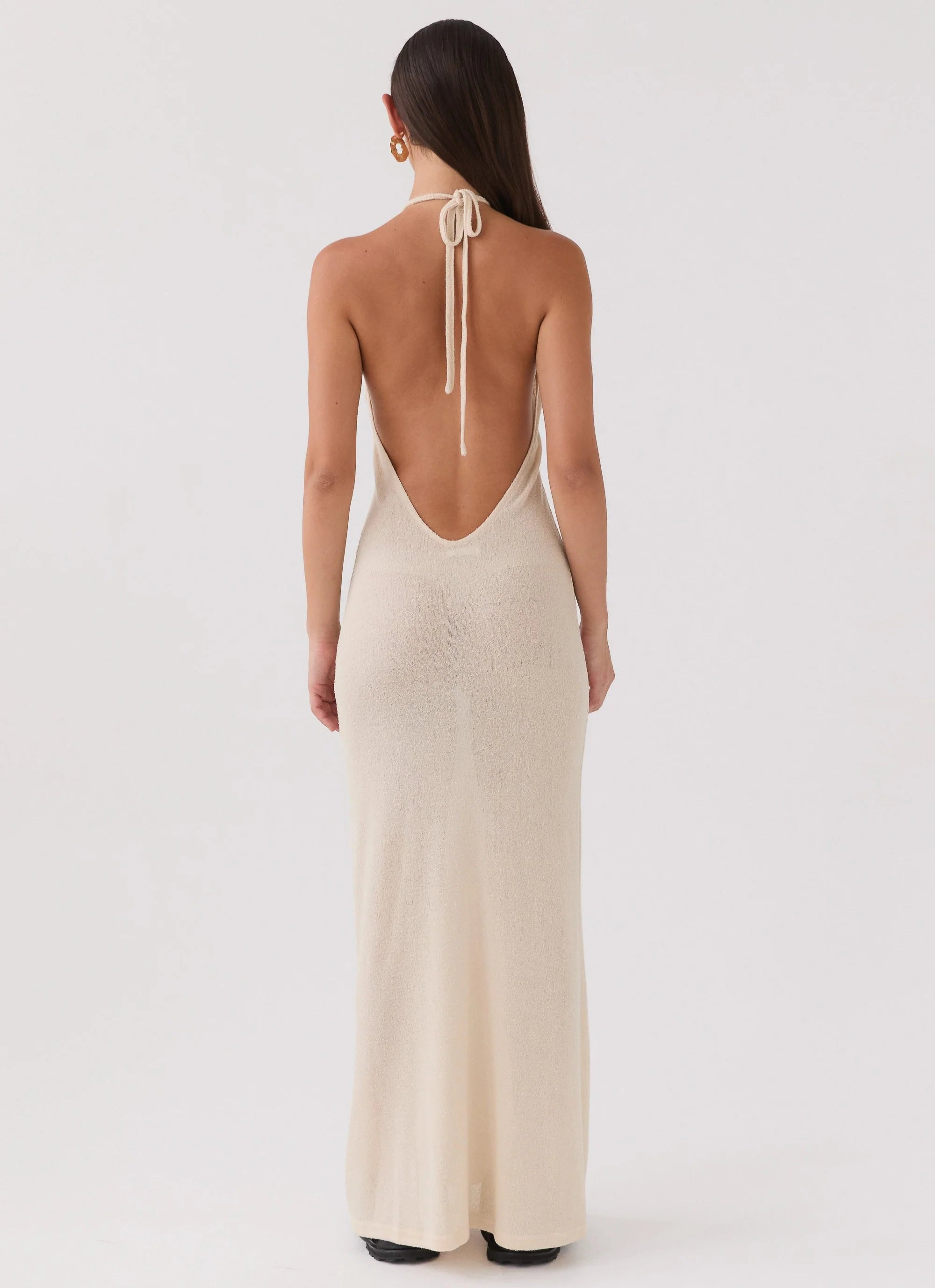 Here With Me Knit Maxi Dress - Sand