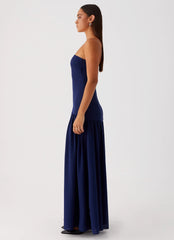 Eden Strapless Maxi Dress - Navy