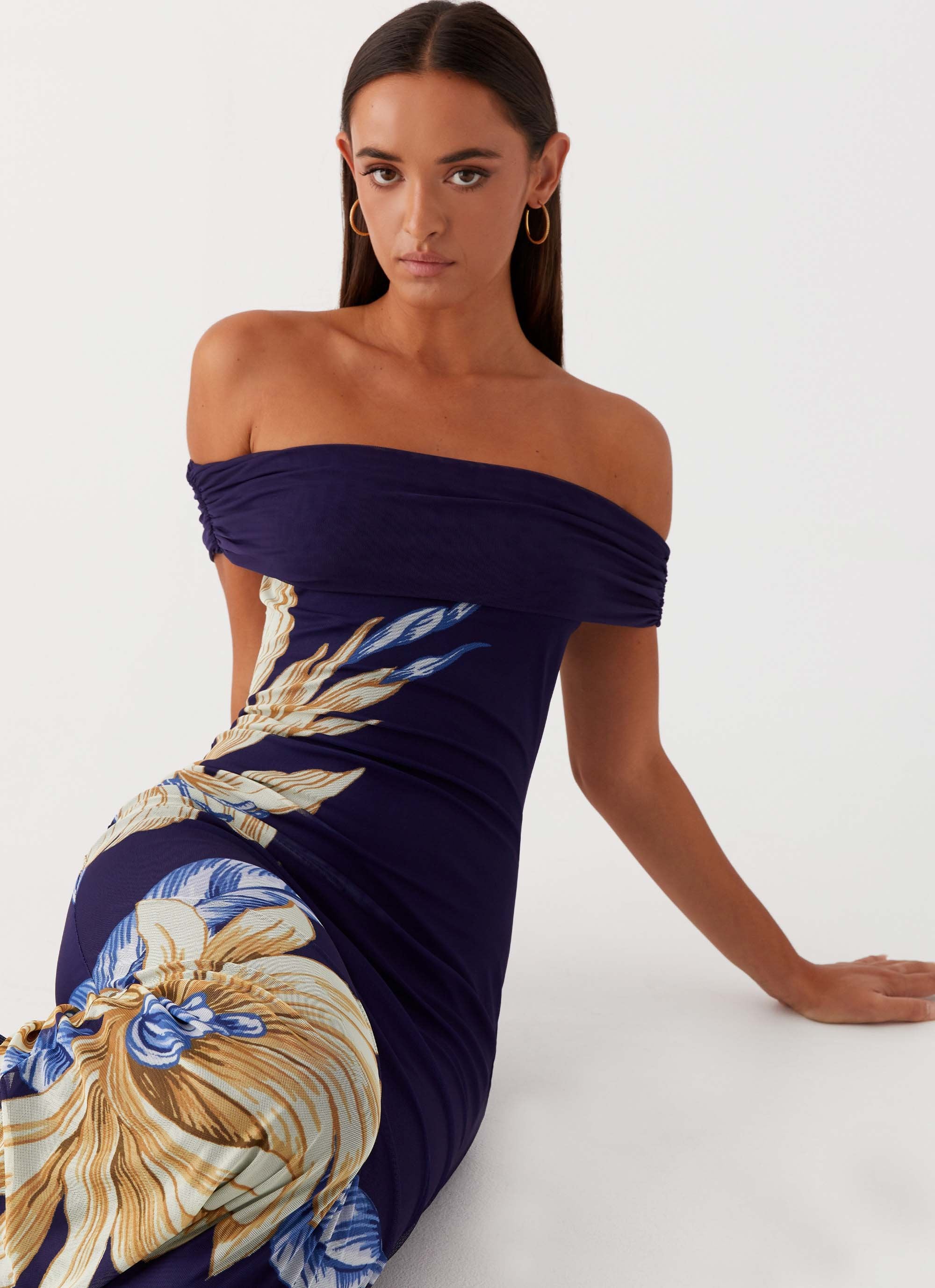 Got Your Attention Maxi Dress - Navy