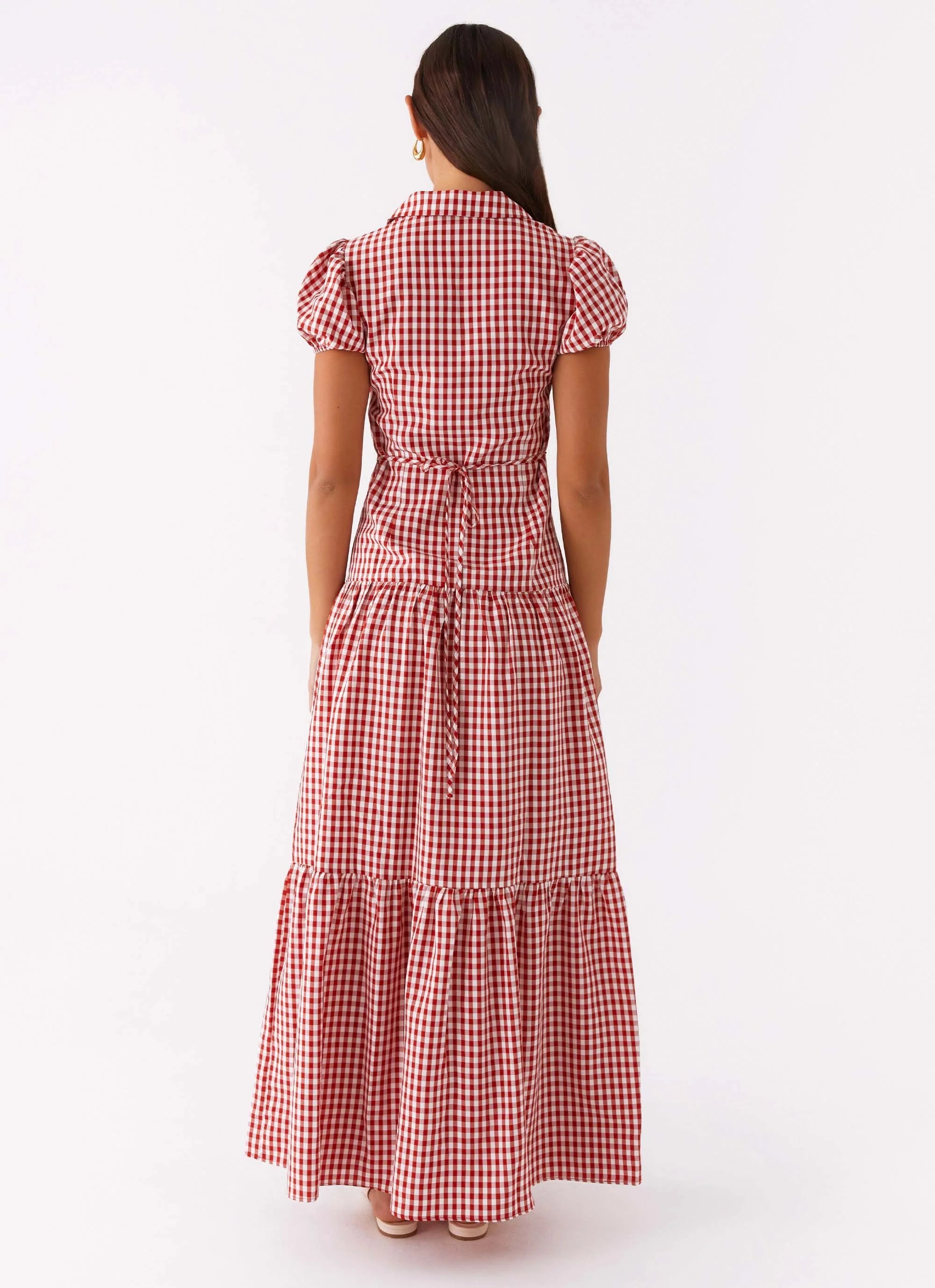 Verity Maxi Dress - Red Gingham