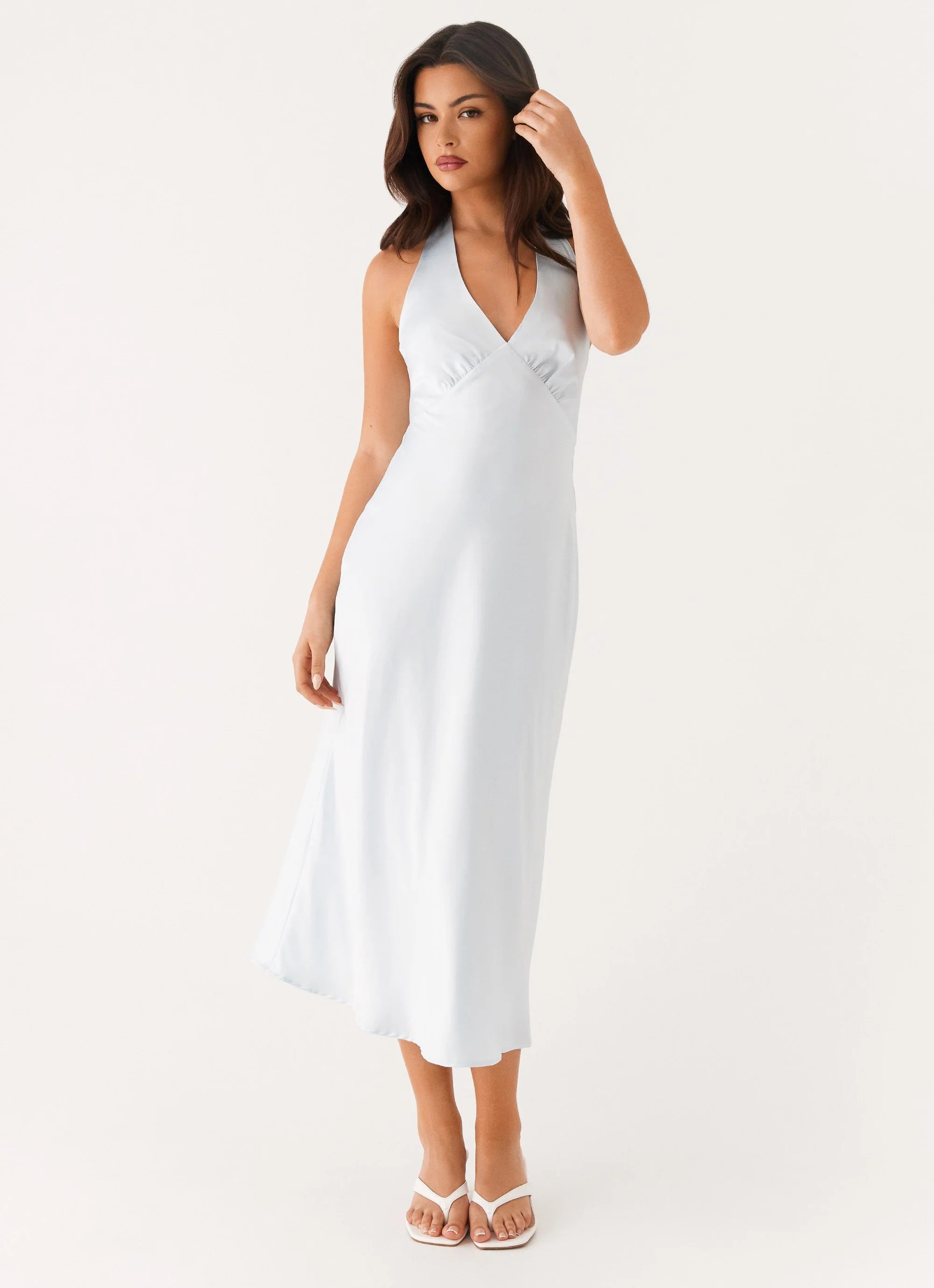 Heavy Hearted Midi Dress - Blue