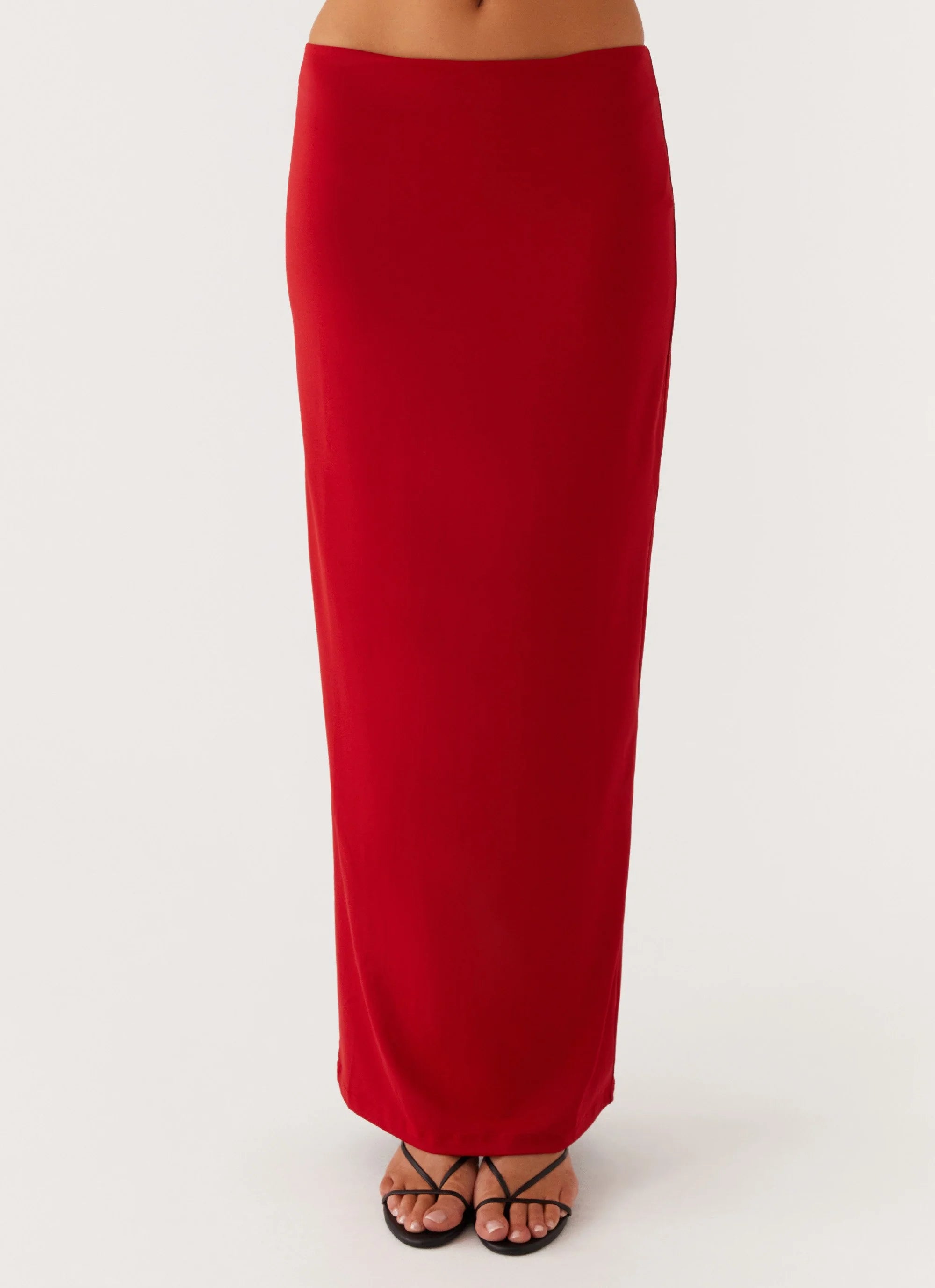 Solace Soul Maxi Skirt - Red