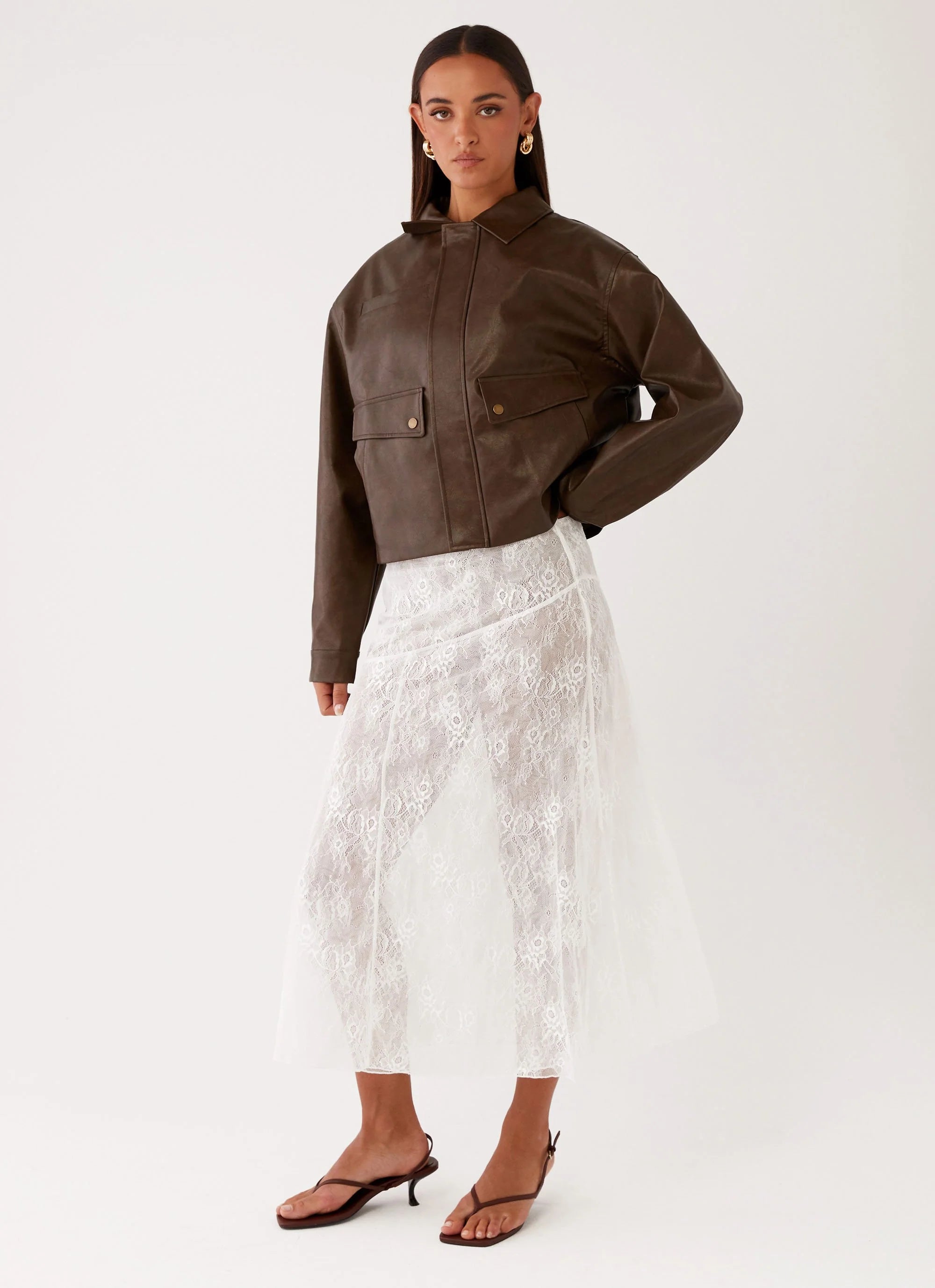 Alara Midi Skirt - White