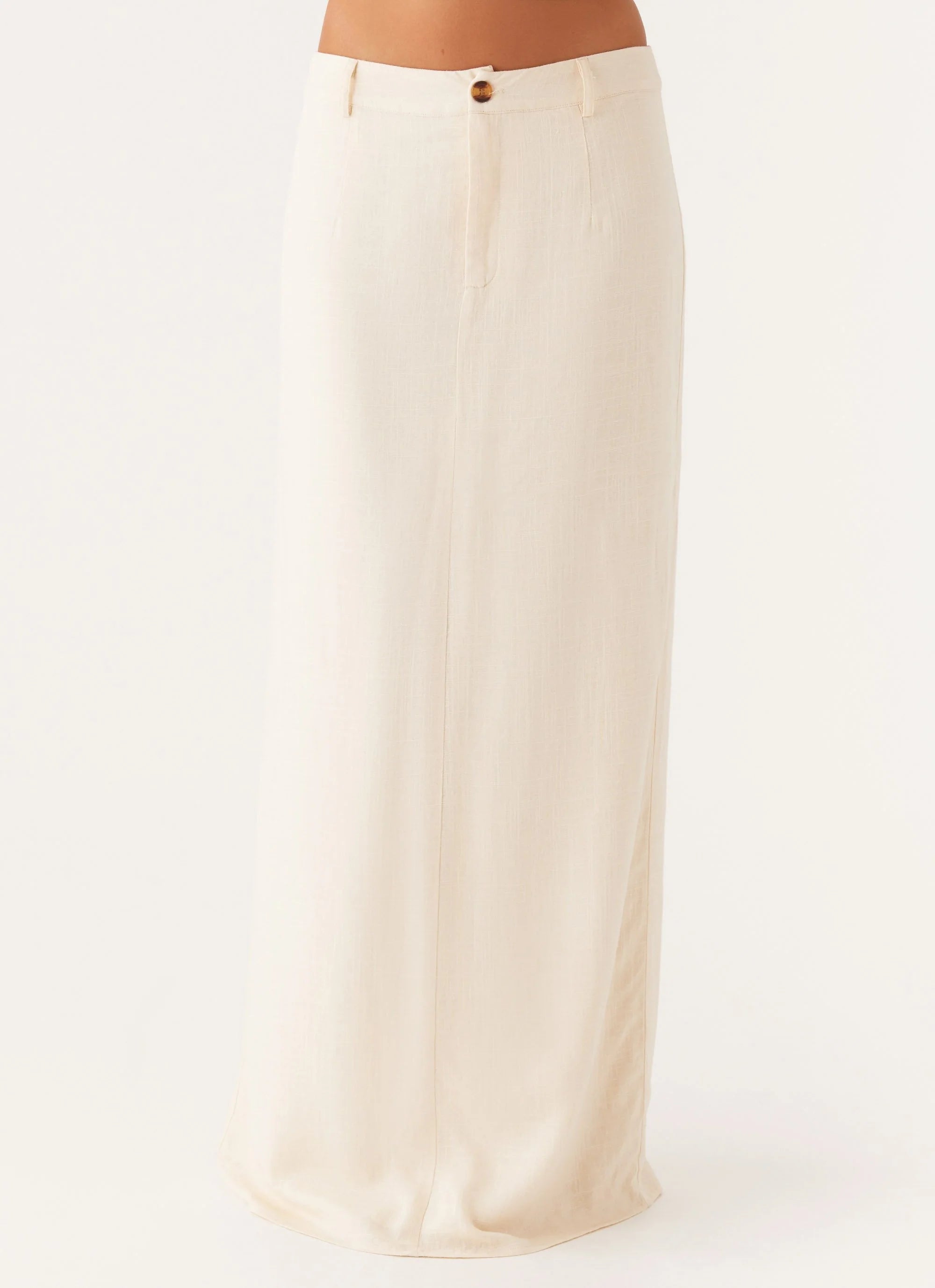 Celeste Linen Maxi Skirt - Ivory