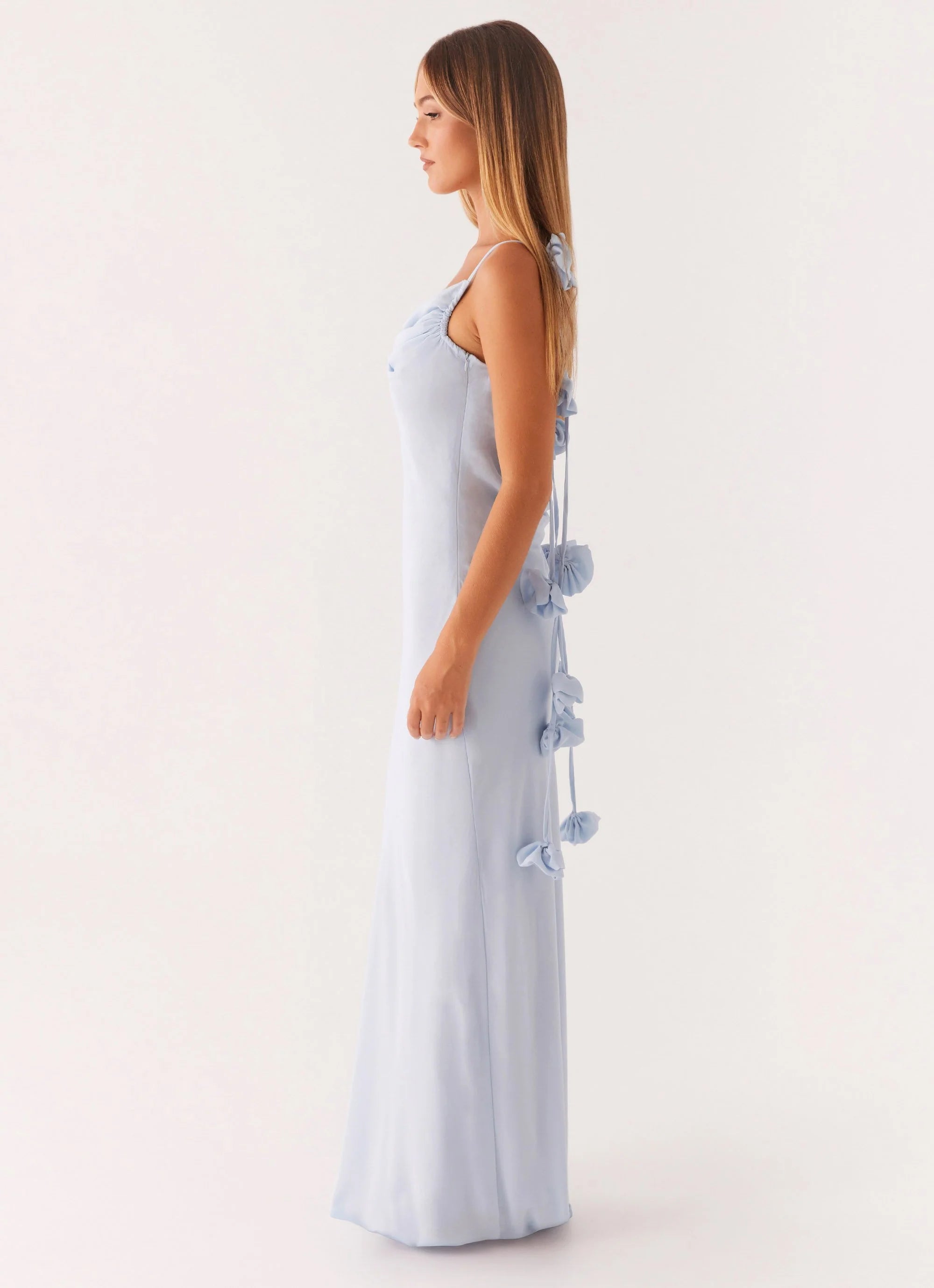 Simona Maxi Dress - Pastel Blue