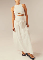 Meet Me In Majorca Maxi Dress - White