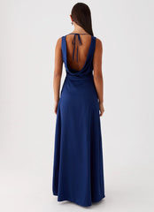 Winnie Cowl Back Maxi Dress - Navy