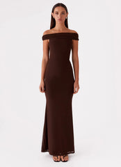 Marilyn Maxi Dress - Chocolate