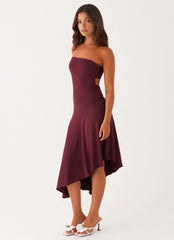 Juliana Midi Dress - Mulberry