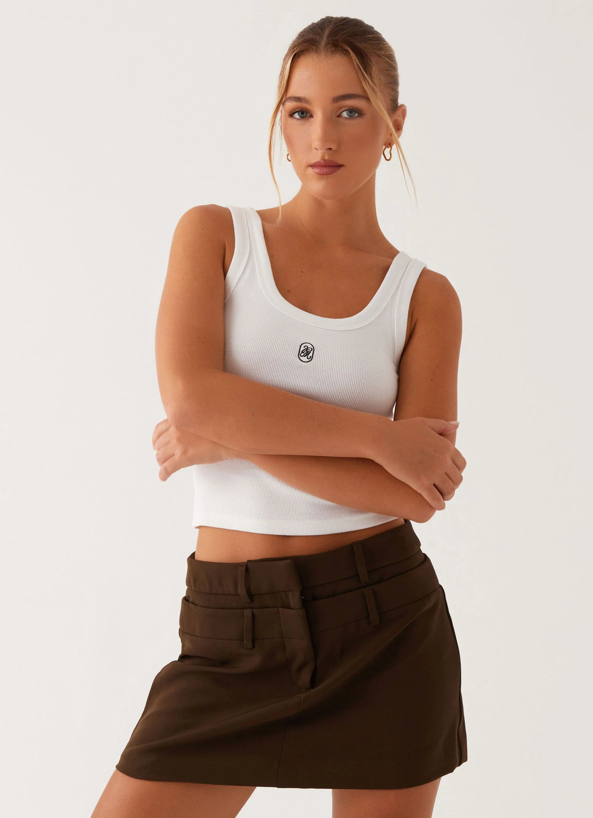 Solstice Mini Skirt - Khaki