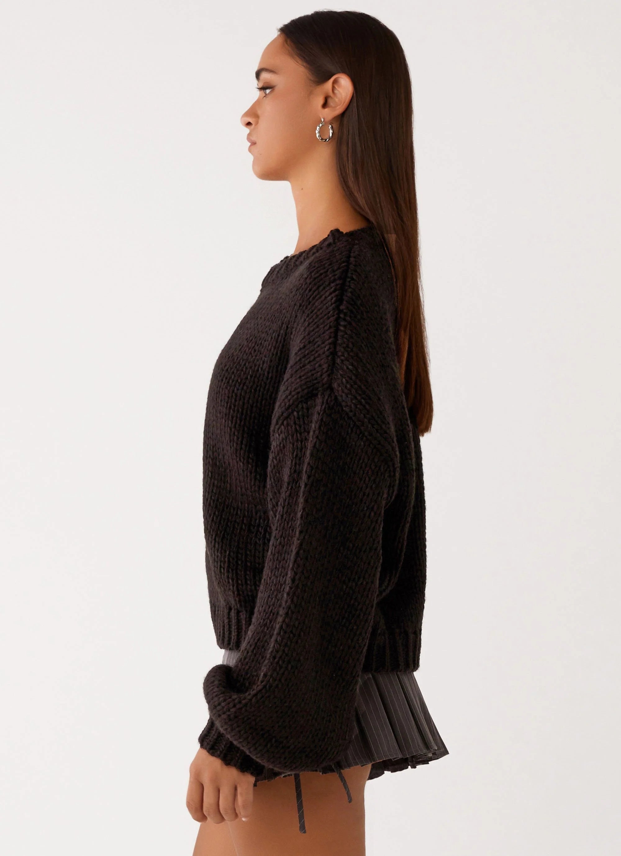 Costella Knit Sweater - Black