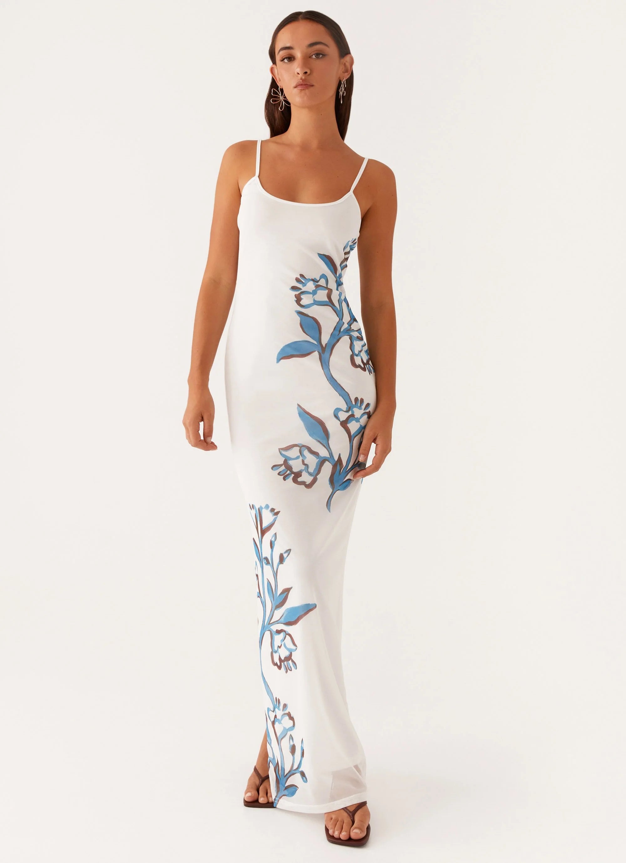 Orla Maxi Dress - Blue Floral