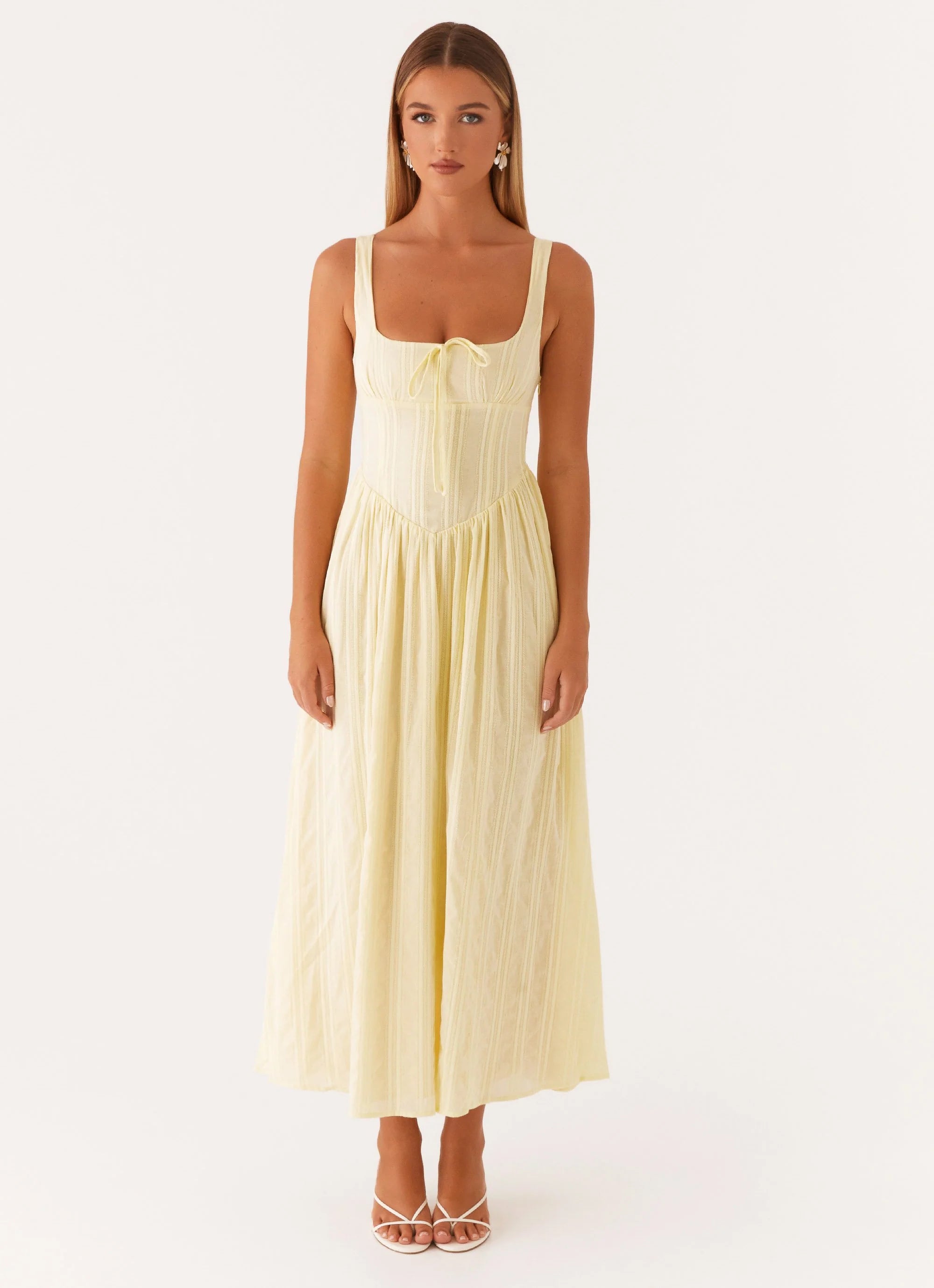 Pascuelle Midi Dress - Yellow