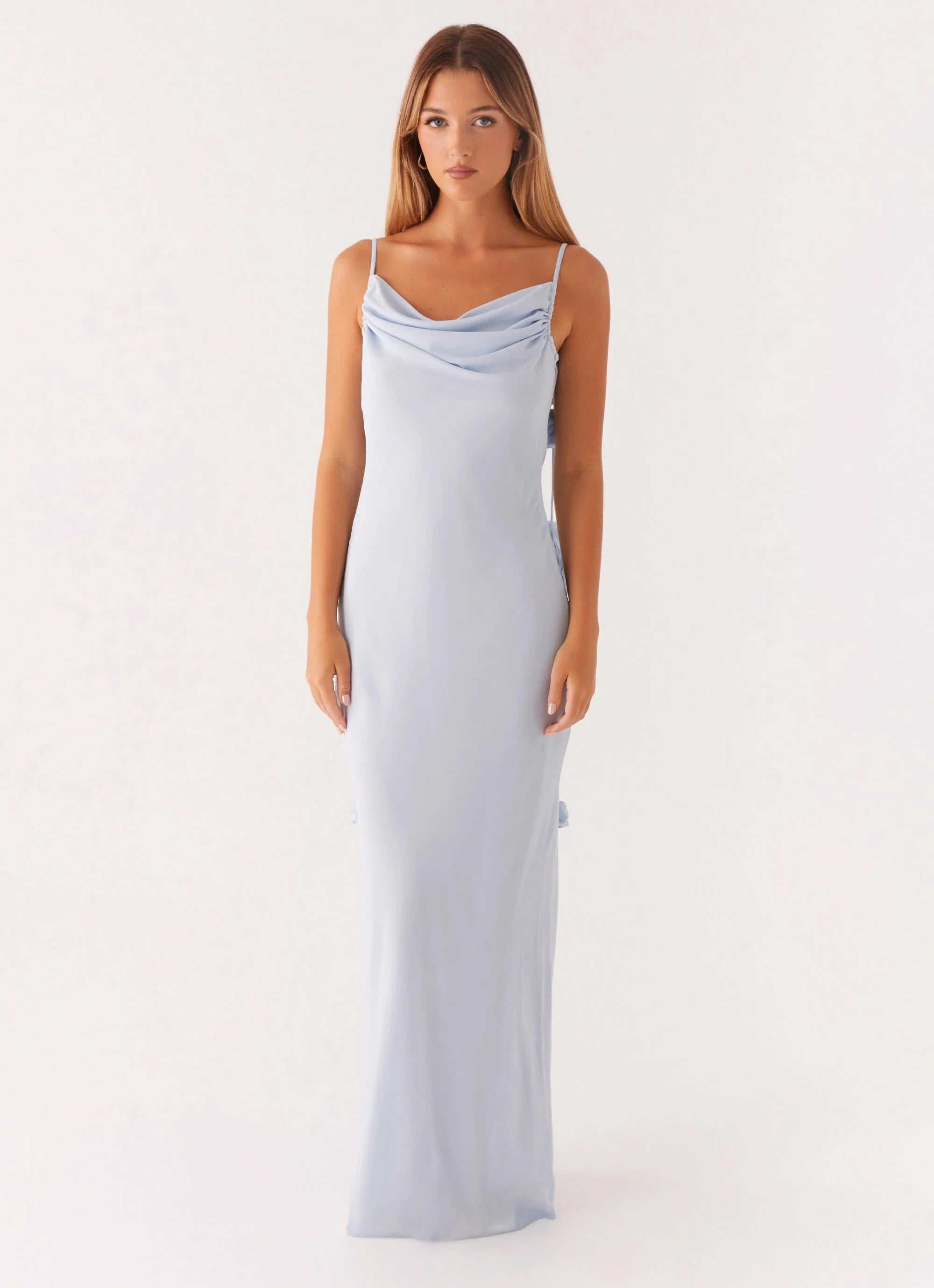 Simona Maxi Dress - Pastel Blue