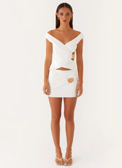 Shoreline Mini Skirt - White