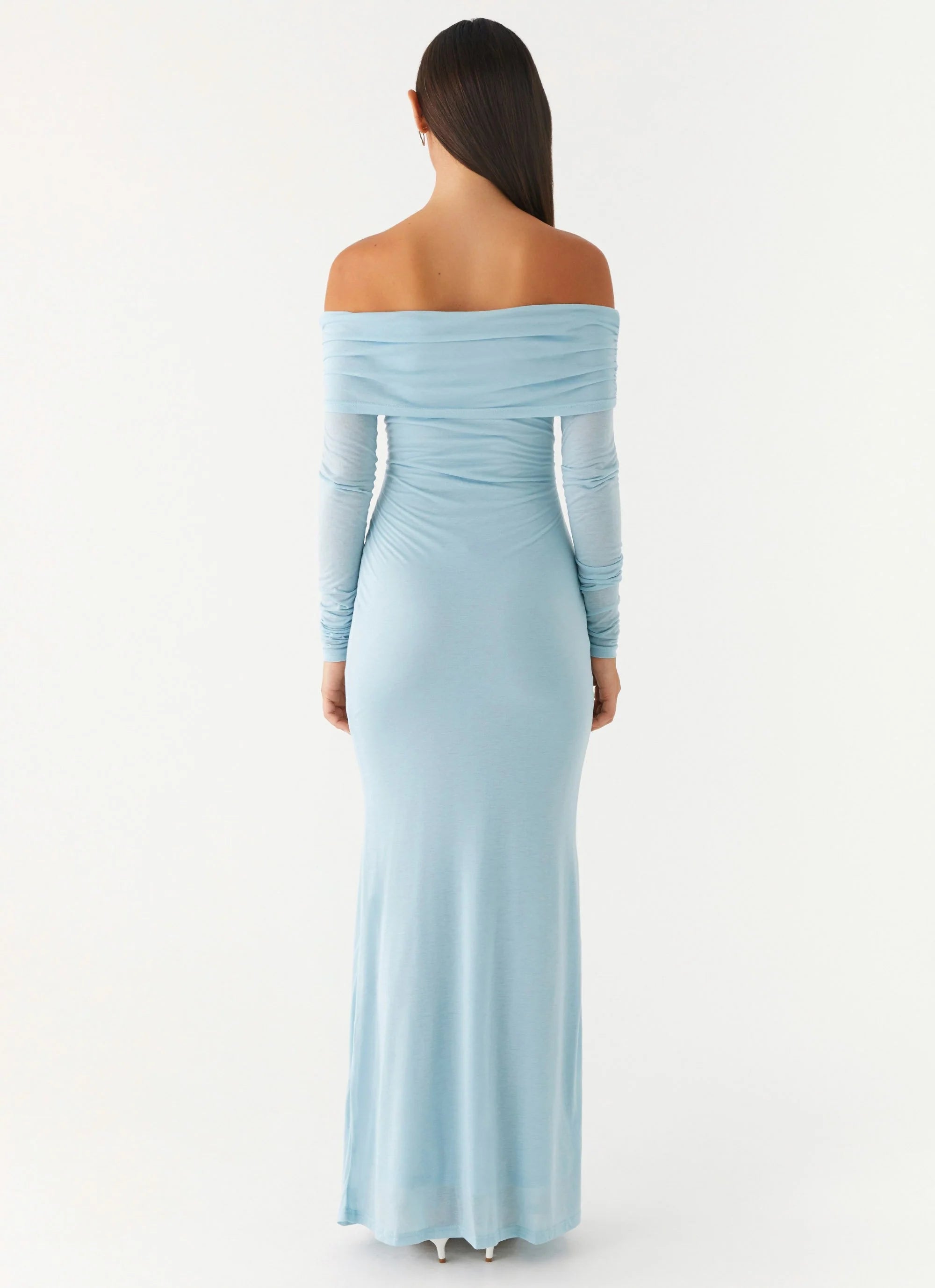 Cocoa Long Sleeve Maxi Dress - Blue