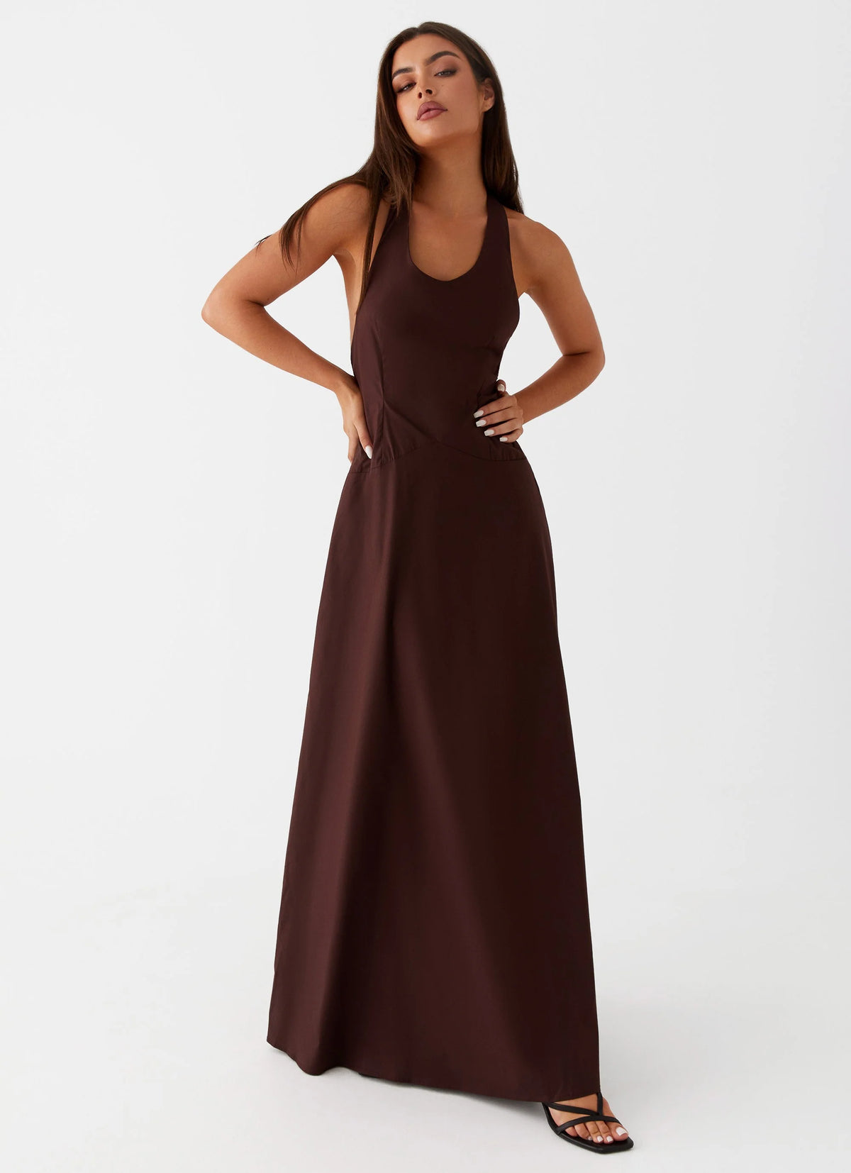 Vestige Maxi Dress - Chocolate