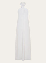 Golden Child Linen Maxi Dress - White