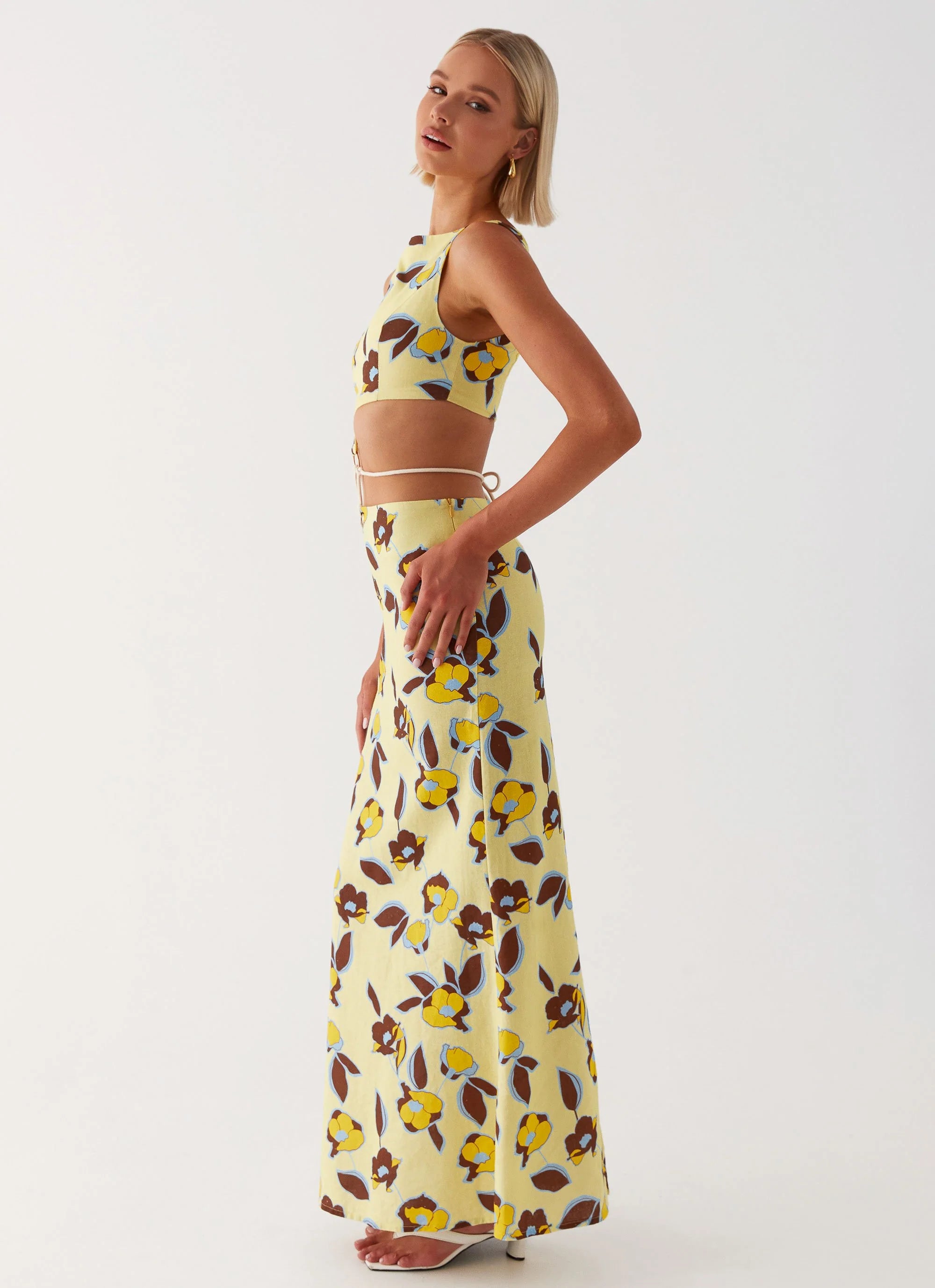 Taryn Cut Out Maxi Dress - Primrose