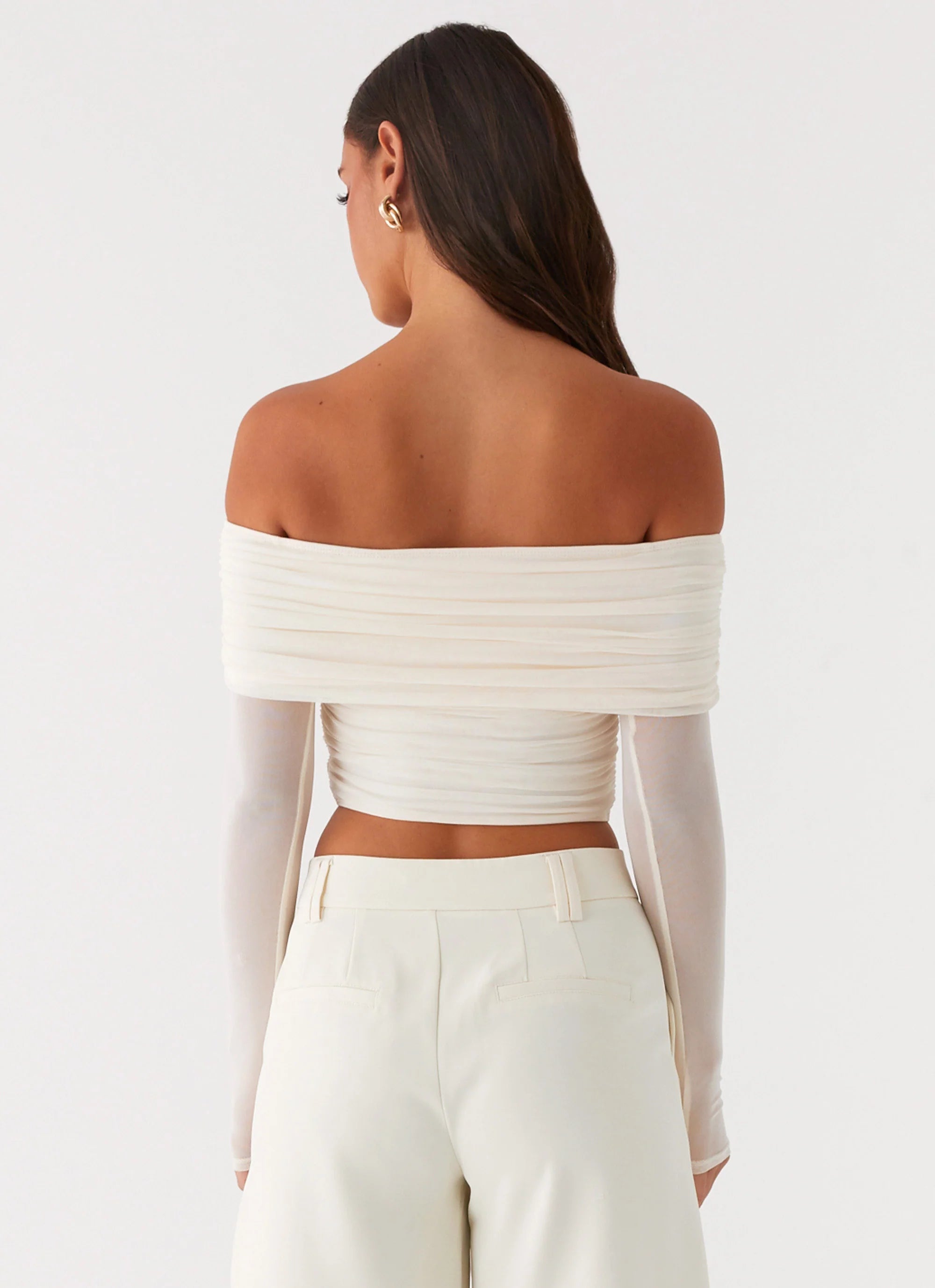 Vivianne Off Shoulder Top - Ivory