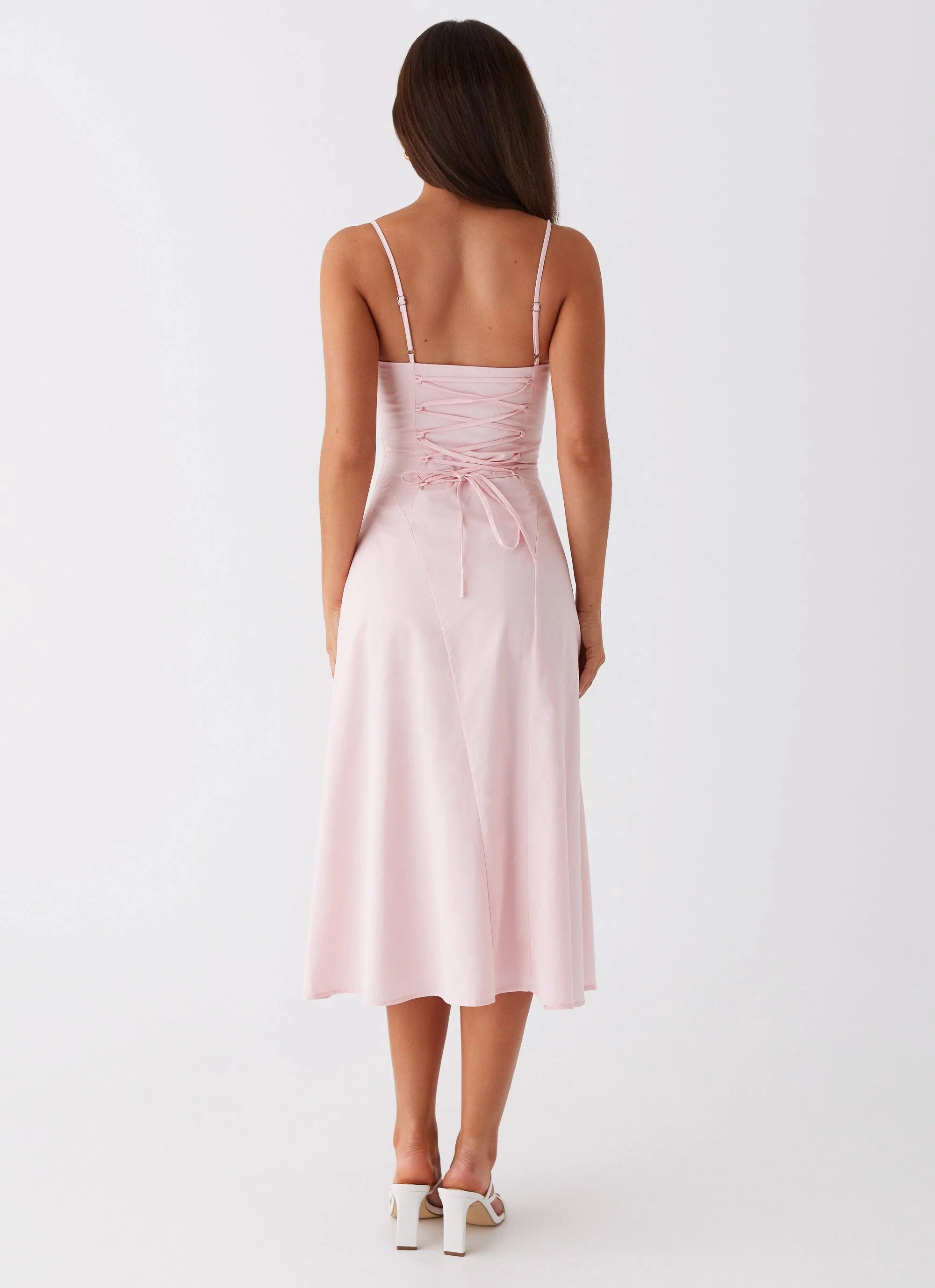 Thoughts Of You Midi Dress - Pink