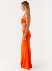 Reasons To Stay Cut Out Maxi Dress - Orange