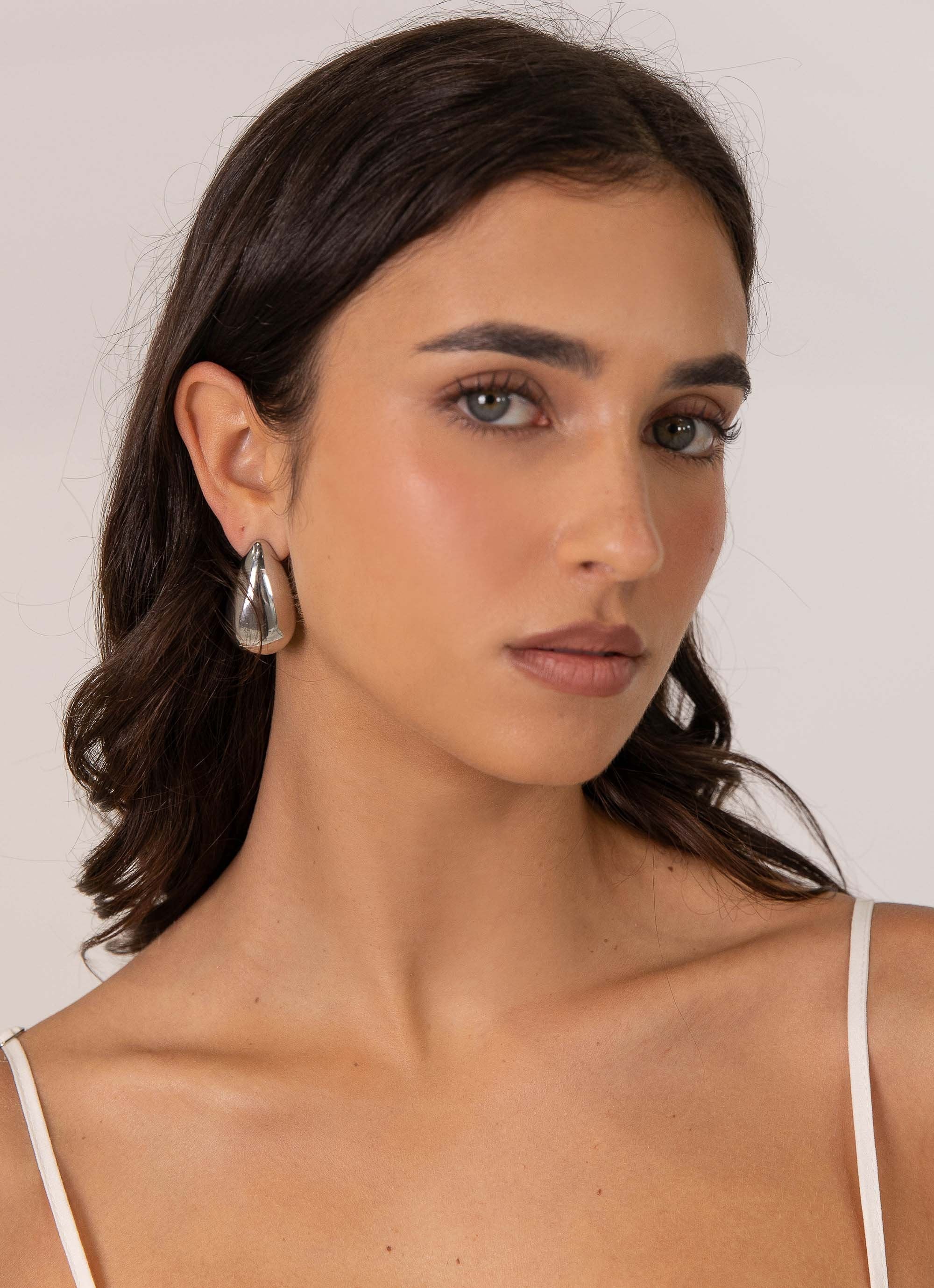 Locked In Stud Earring - Silver