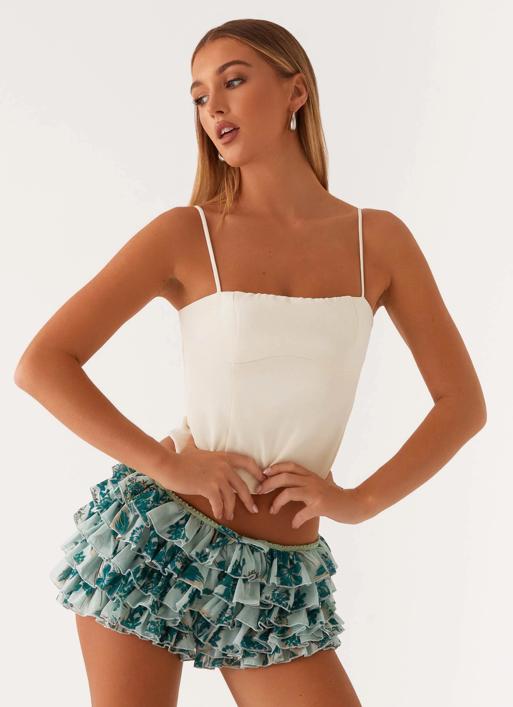 Entertain Me Bloomer Shorts - Cloud Nine Floral