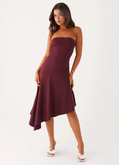 Juliana Midi Dress - Mulberry