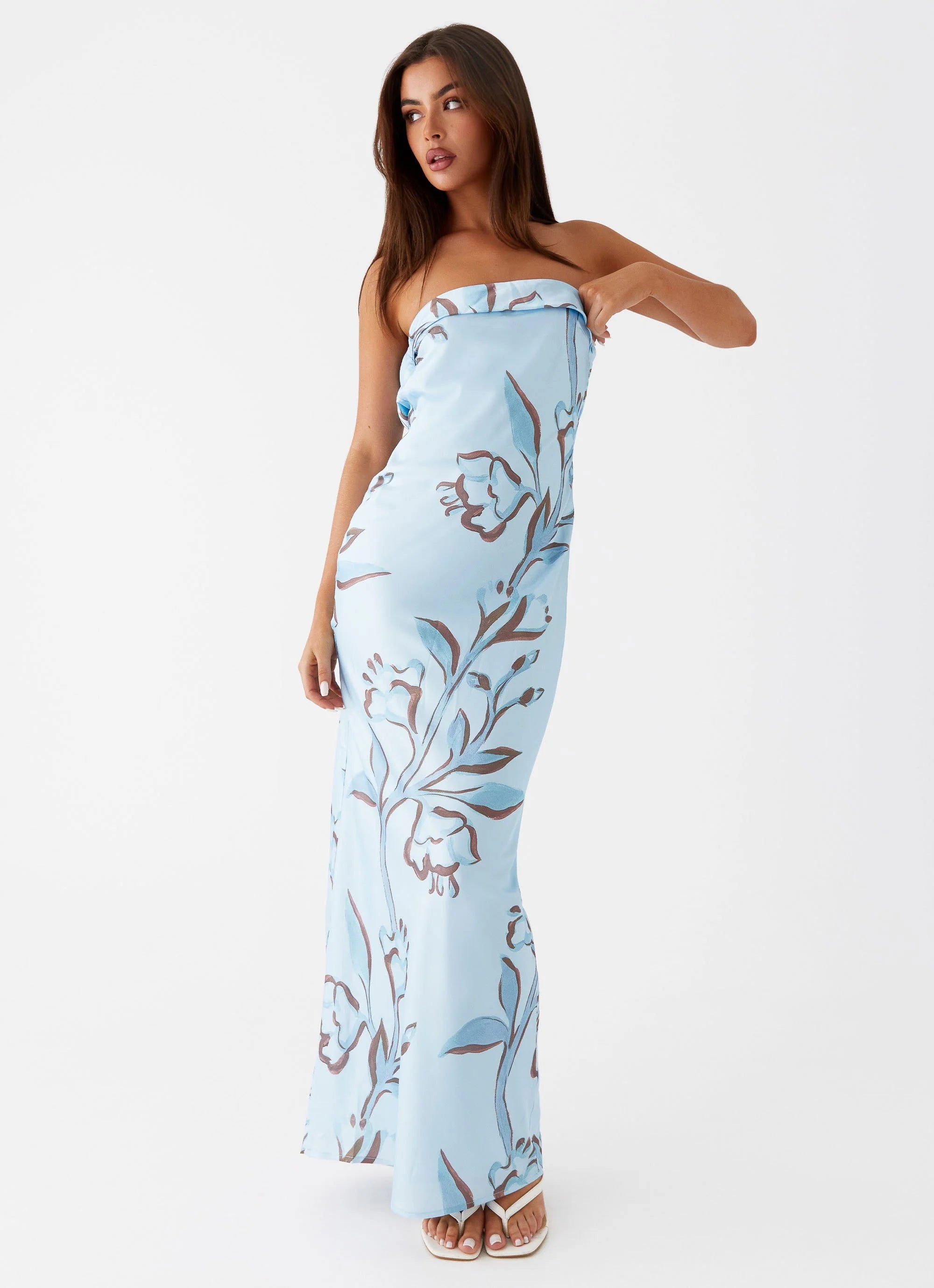 Summer Lover Maxi Dress - Blue Floral